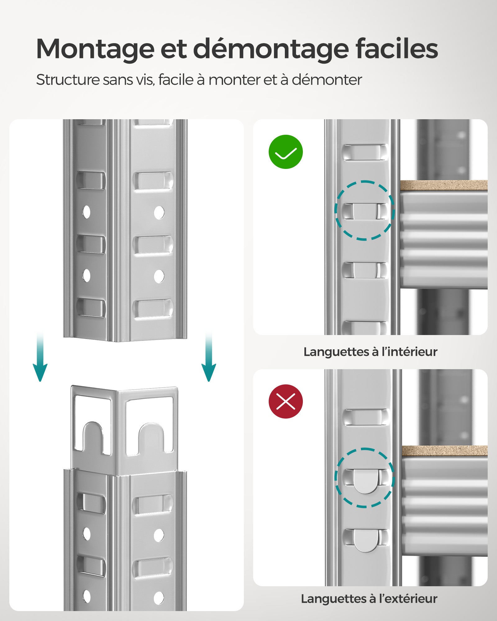 Scaffalatura metallica per carichi pesanti 200 x 100 x 50 cm 5 livelli carico totale 875 kg (175 kg/livello) ripiano portaoggetti ripiani regolabili per garage cantina nero 12_0005590