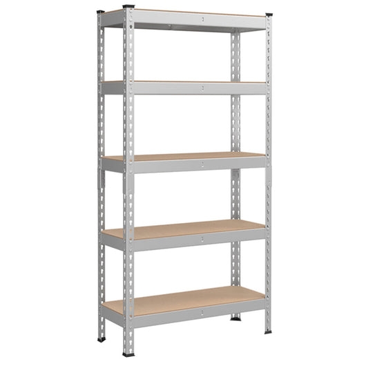 Scaffale per carichi pesanti scaffale portaoggetti scaffale da cucina 5 ripiani 30 x 75 x 150 cm portata 875 kg per cantina garage ufficio grigio 12_0005788