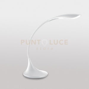 GLS002- LAMPADA DA TAVOLO BIANCA FLESSIBILE IN SILICONE DIMMERABILE 3000K 480LM 4,5W