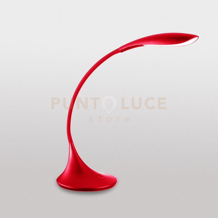 GLS003- LAMPADA DA TAVOLO ROSSO FLESSIBILE IN SILICONE DIMMERABILE 3000K 480LM 4,5W