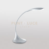 GLS004- LAMPADA DA TAVOLO GRIGIO LUCIDO FLESSIBILE IN SILICONE DIMMERABILE 3000K 480LM 4,5W