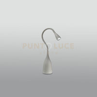 GLS021- LAMPADA DA TAVOLO GRIGIO LUCIDO FLESSIBILE CON BRACCIO IN SILICONE DIMMERABILE 3000K 350LM 5W