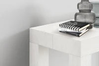PAZZO DESIGN Tavolo Consolle allungabile, Bianco frassinato, Nobilitato, Made in Italy, da 45 a 300 cm