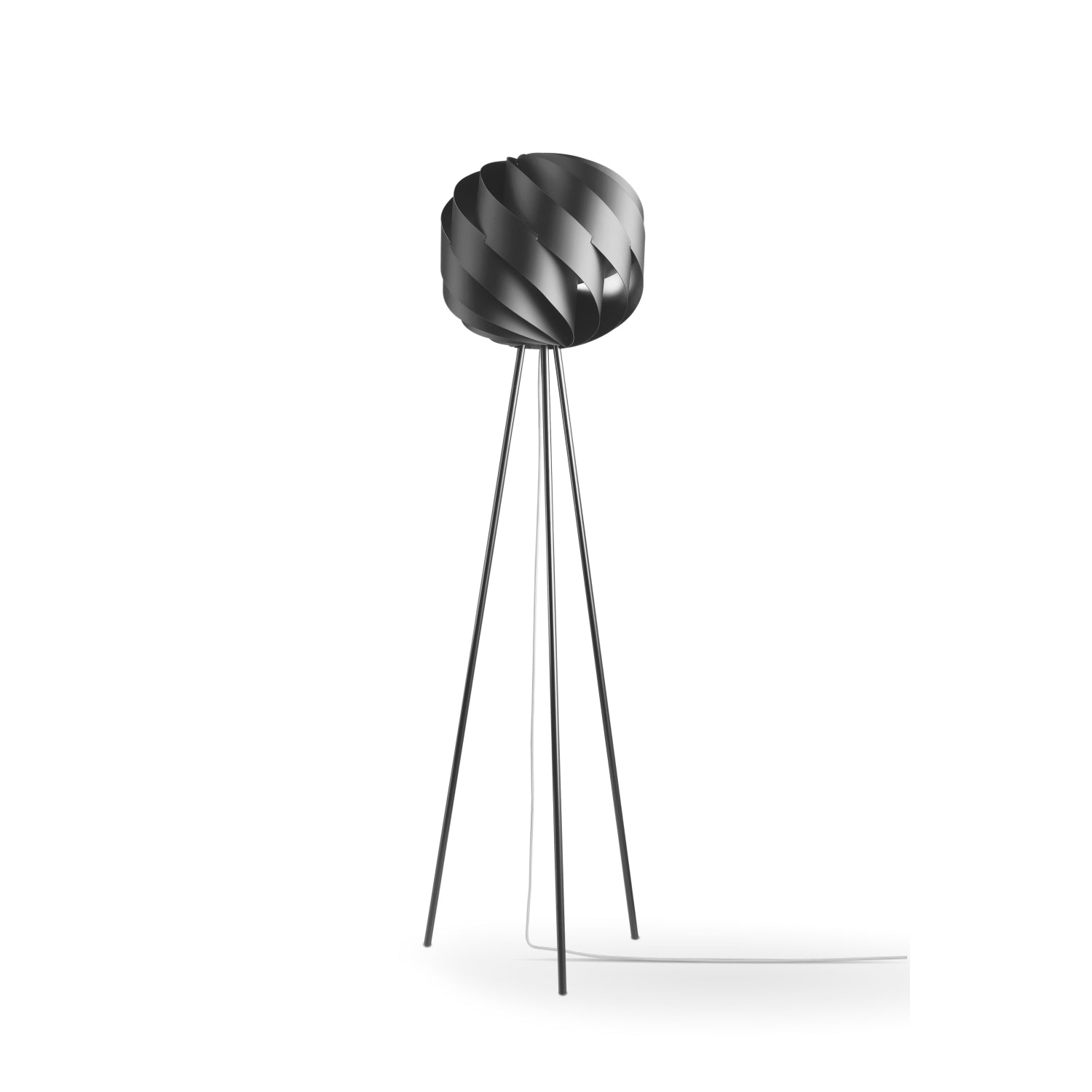 Piantana Moderna 3 Piedi Globe Polilux ® Nero E Metallo 1 Luce E27