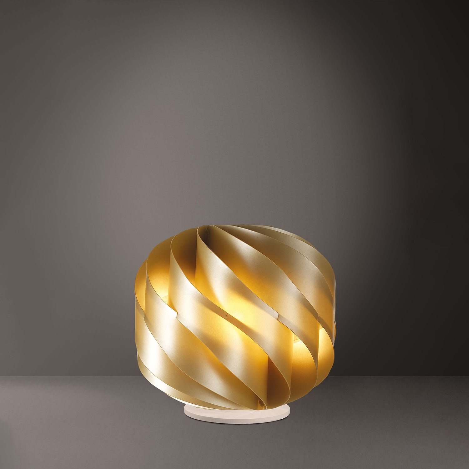 Piantana Moderna Globe Polilux ® New Gold Materie Plastiche 2 Luci E27