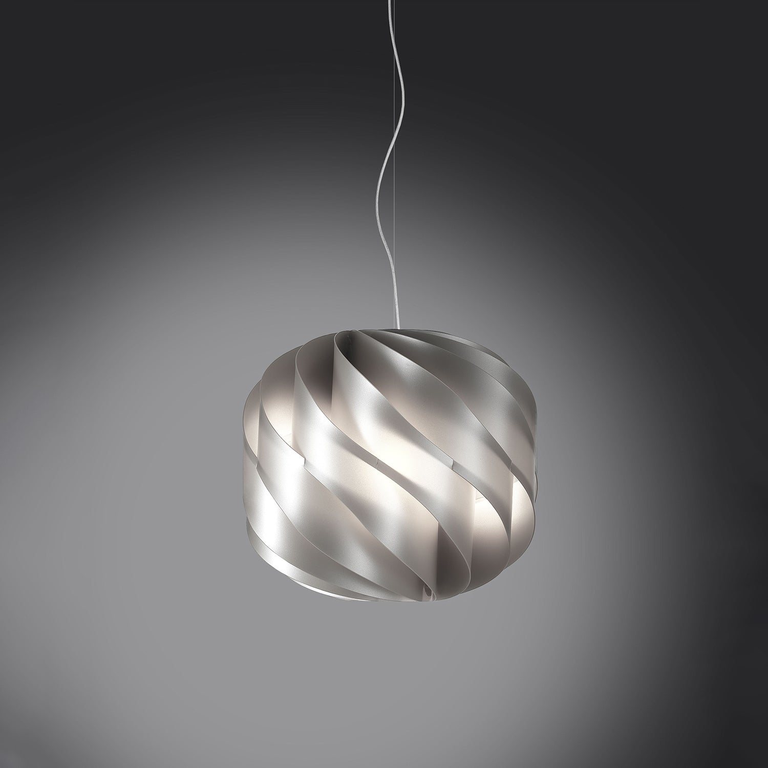 Lampadario Moderno Globe Polilux ® Argento E Metallo Cromo 2 Luci E27