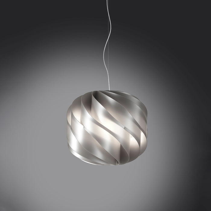 Lampadario Moderno Globe Polilux ® Argento E Metallo Cromo 2 Luci E27