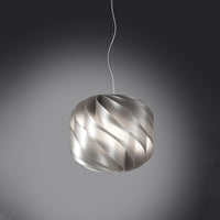 Lampadario Moderno Globe Polilux ® Argento E Metallo Cromo 3 Luci E27