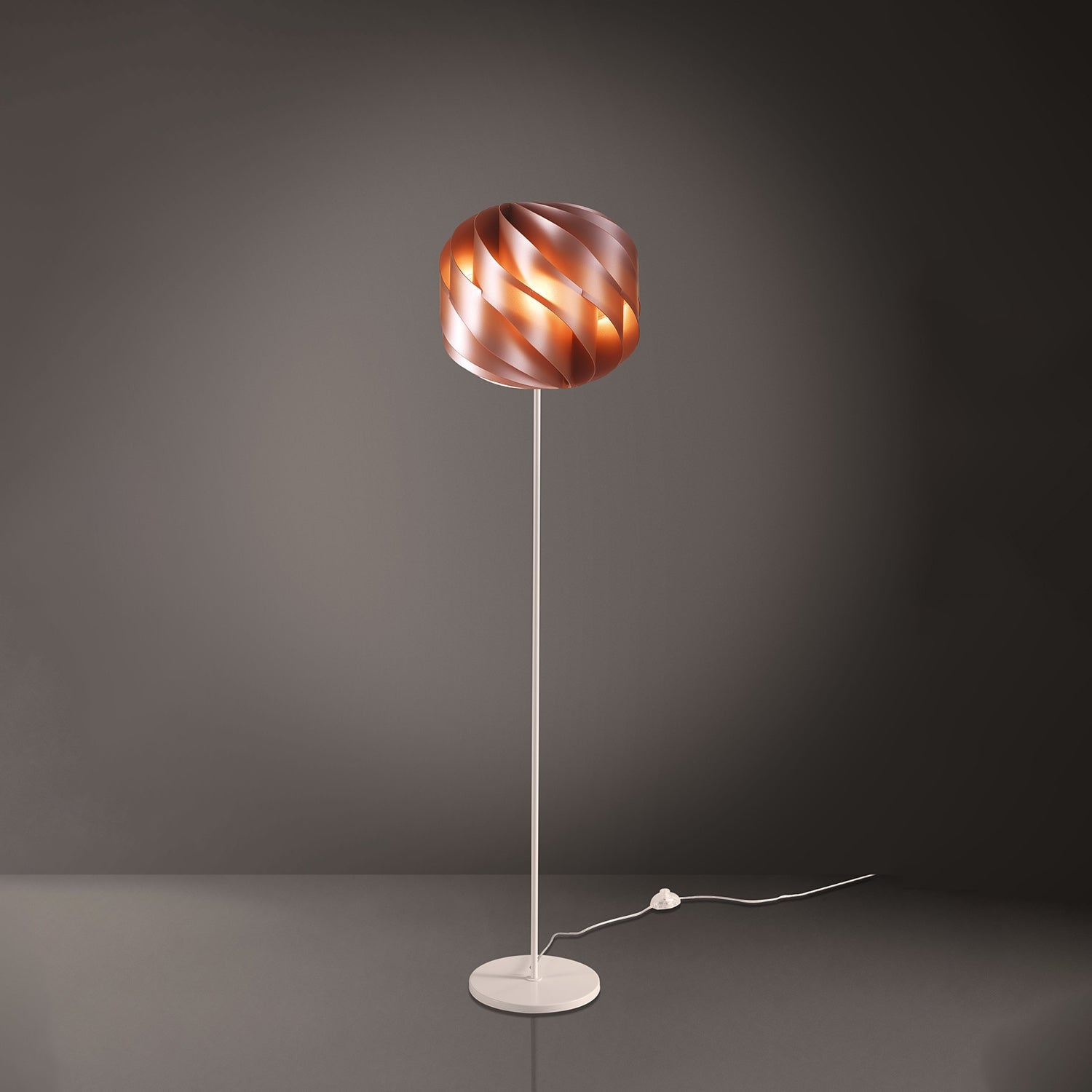 Piantana Moderna Globe Polilux ® Rame E Metallo 1 Luce E27