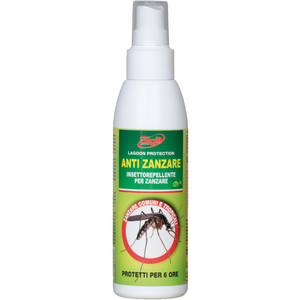 Spray anti zanzare comuni tropicali protezione 6 ore profumazione gradevole