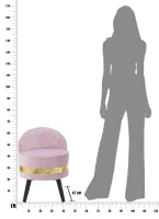 Sedia Mini Paris Rosa Cm Ø 45X62