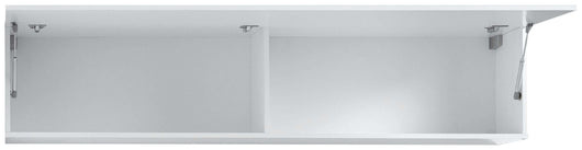 Mobile pensile MARUSKA L 180 x H 40 x P 30 cm colore bianco lucido