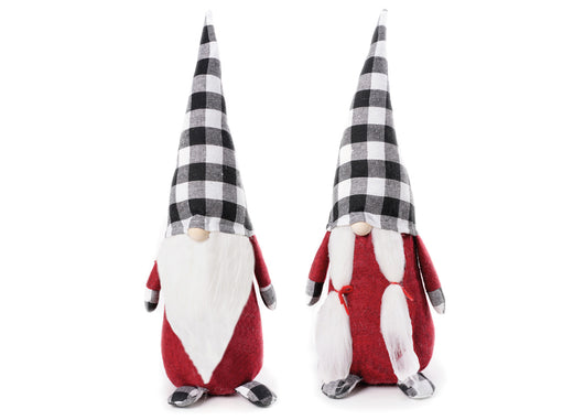 Coppia Gnomi Arredo Natale Set 2 Decorazioni Natalizie Hilda E Colin