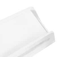 Tavolino Salvaspazio con Ruote, Angoli Arrotondati per Soggiorno e Camera da Letto, 81x33x51.5 cm, Bianco