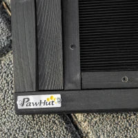 Rampa per Cani Pieghevole Antiscivolo in Legno con Maniglia Laterale, 43x165x6.5 cm, Nero