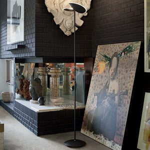 GPIN01- PIANTANA IN ALLUMINIO E VETRO DIMMERABILE E ORIENTABILE LED 3000K 1730LM 28W NERA