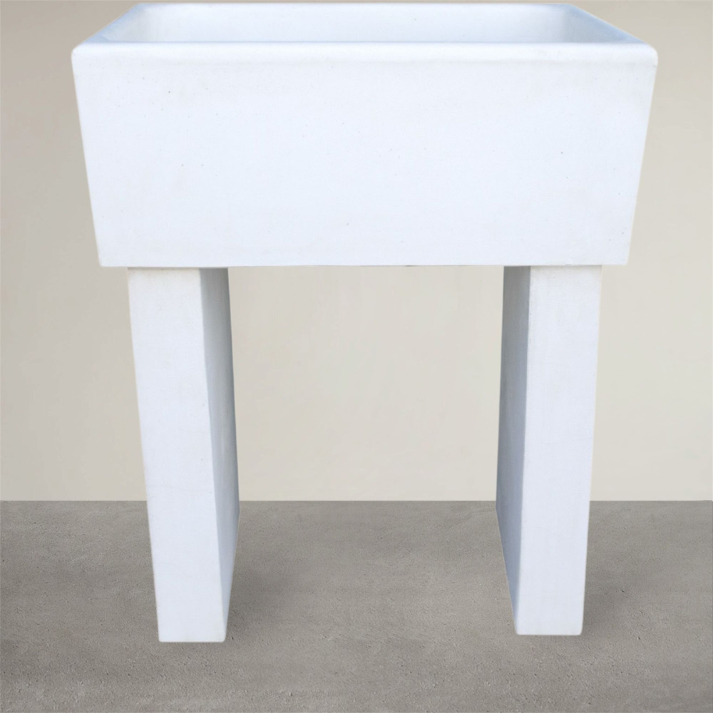 Pilozza calcestruzzo cemento piedi serie ostuni 75 x 55 x h 30 cm con piedi