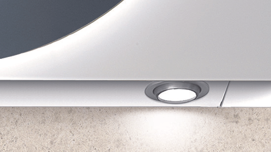 CAPPA NIMA cm 90 - vetro Bianco - 800 m3/h