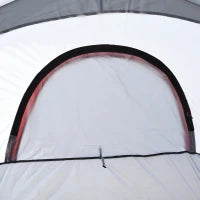 Tenda da campeggio per 2-3 persone, impermeabile, con finestre a doppio strato in rete, 355 x 190 x 170 cm, grigio