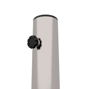 Gravita - Base per Ombrellone da Giardino Quadrato 45x45 cm 35 Kg in Pietra con Ruote Grigio