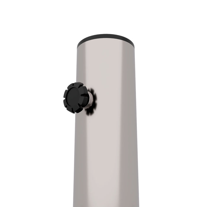 Gravita - Base per Ombrellone da Giardino Quadrato 45x45 cm 35 Kg in Pietra con Ruote Grigio