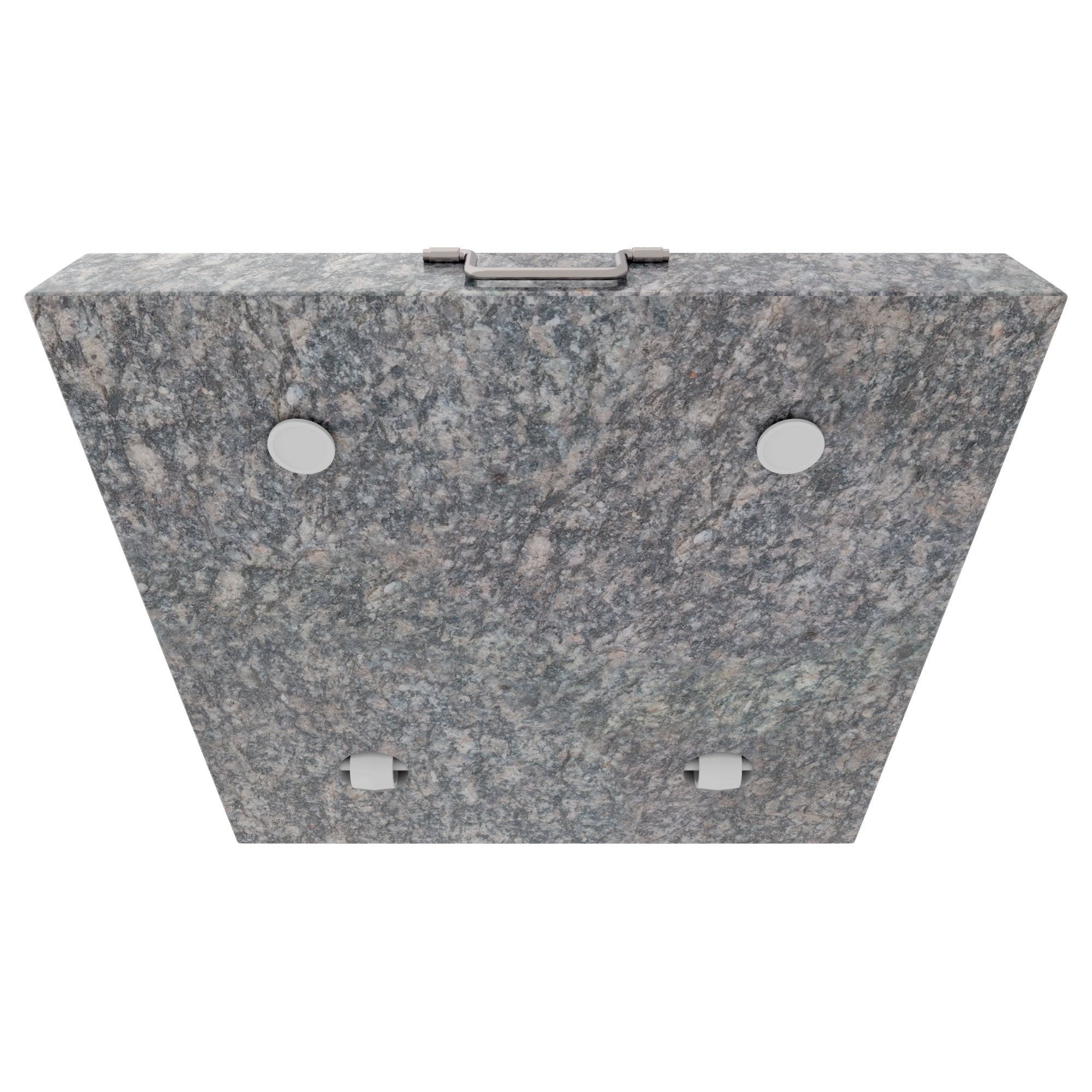 Gravita - Base per Ombrellone da Giardino Quadrato 45x45 cm 35 Kg in Pietra con Ruote Grigio