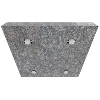 Gravita - Base per Ombrellone da Giardino Quadrato 45x45 cm 35 Kg in Pietra con Ruote Grigio