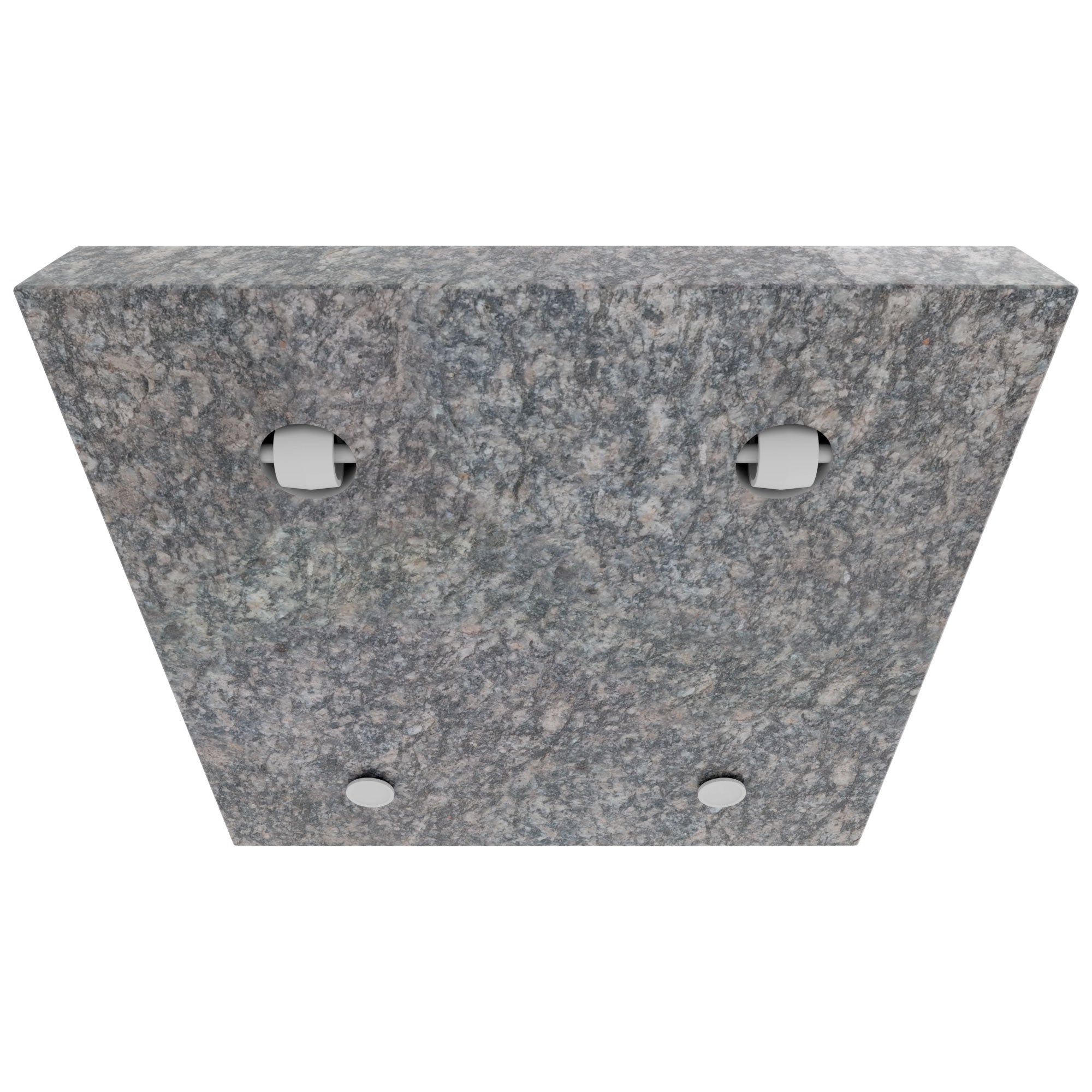 Gravita - Base per Ombrellone da Giardino Quadrato 45x45 cm 35 Kg in Pietra con Ruote Grigio