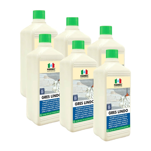 Detergente per gres porcellanato GRES LINDO   1LTx6Pz