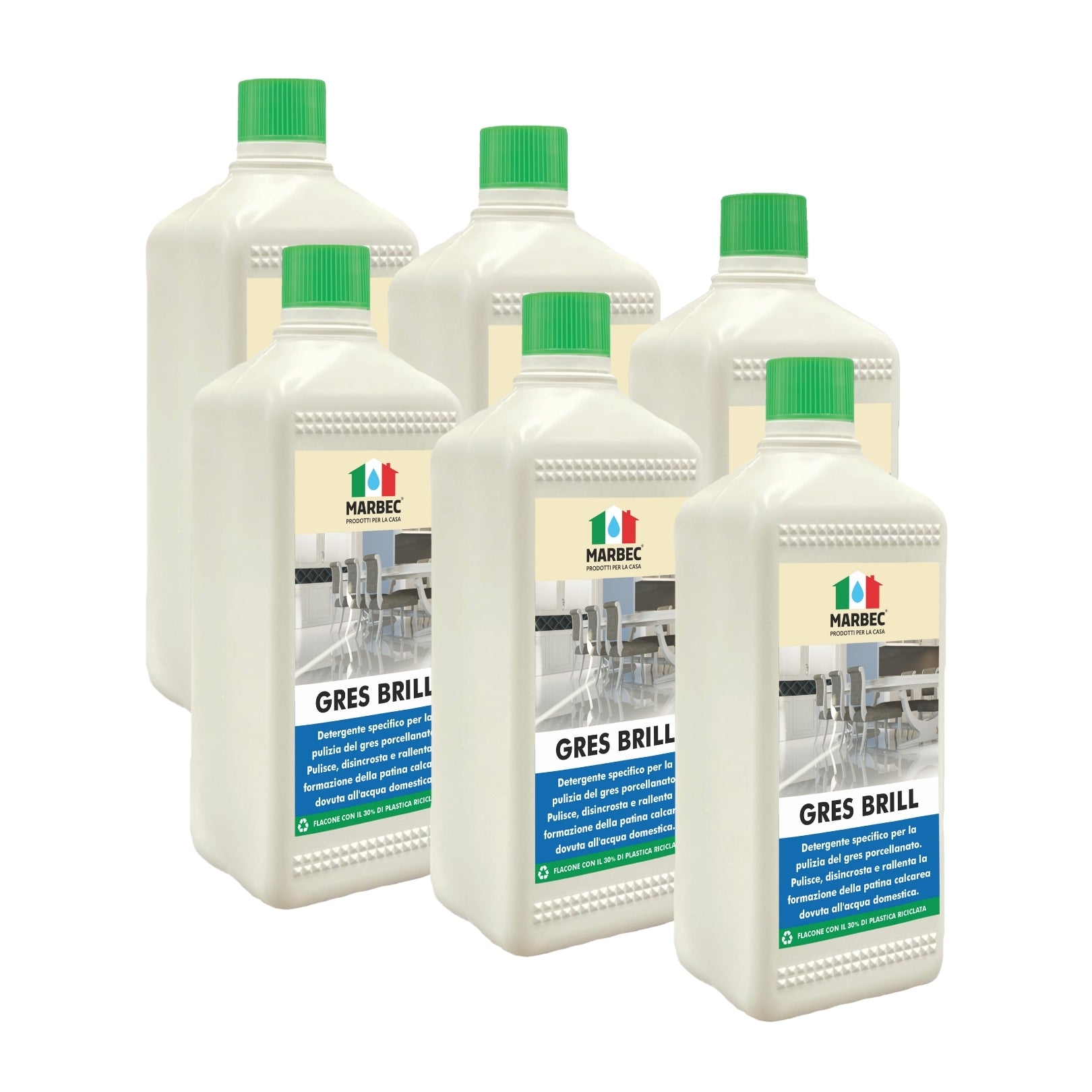 Detergente per gres porcellanato GRES BRILL   1LTx6Pz