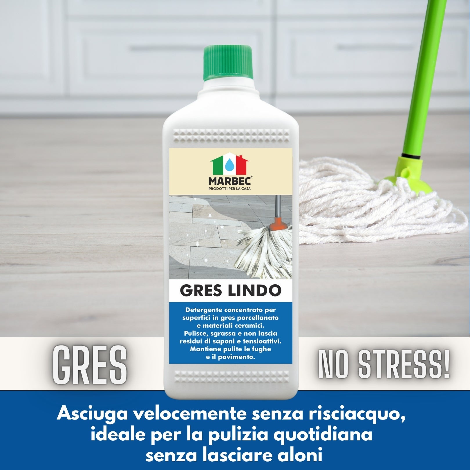 Detergente per gres porcellanato GRES LINDO   1LT