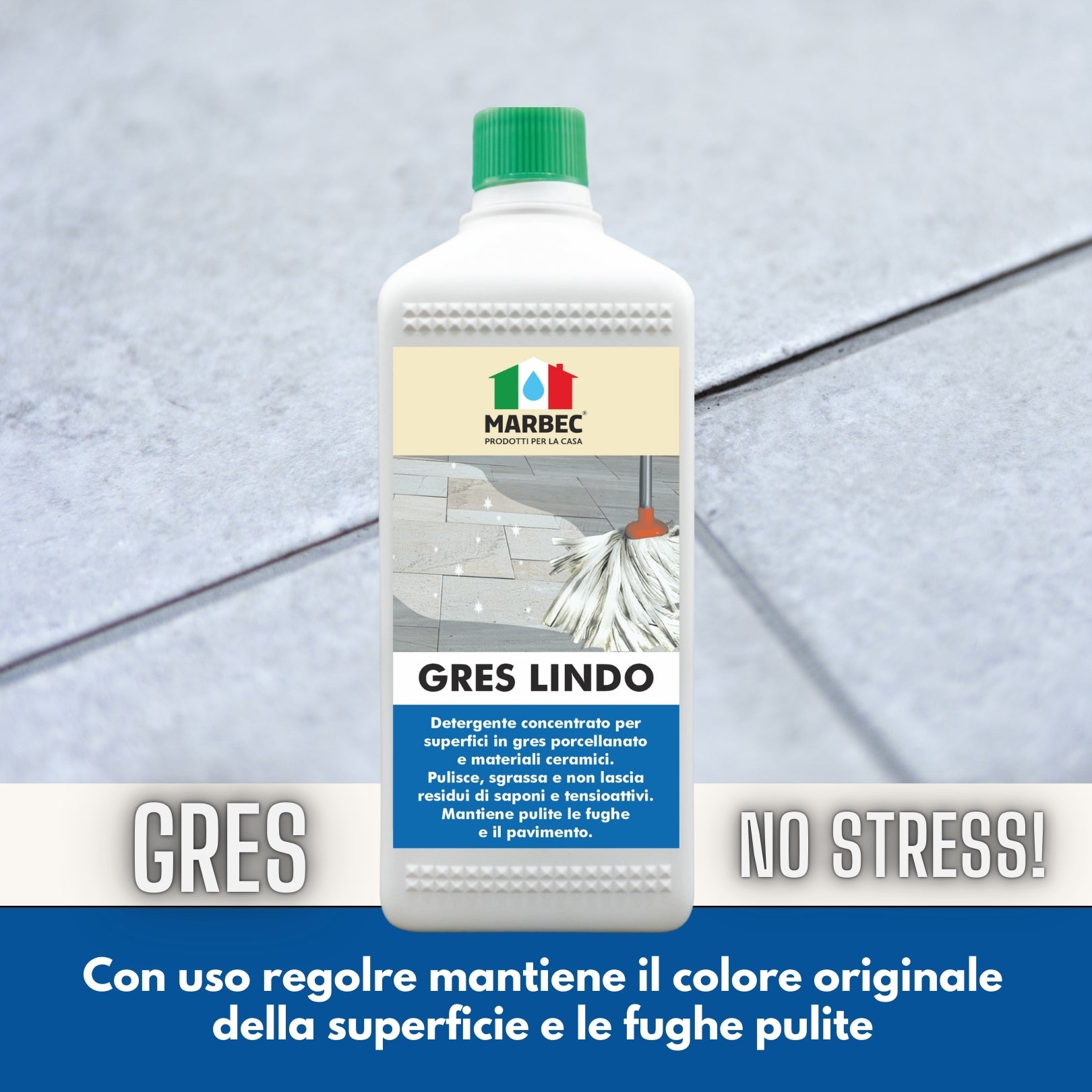 Detergente per gres porcellanato GRES LINDO   1LT