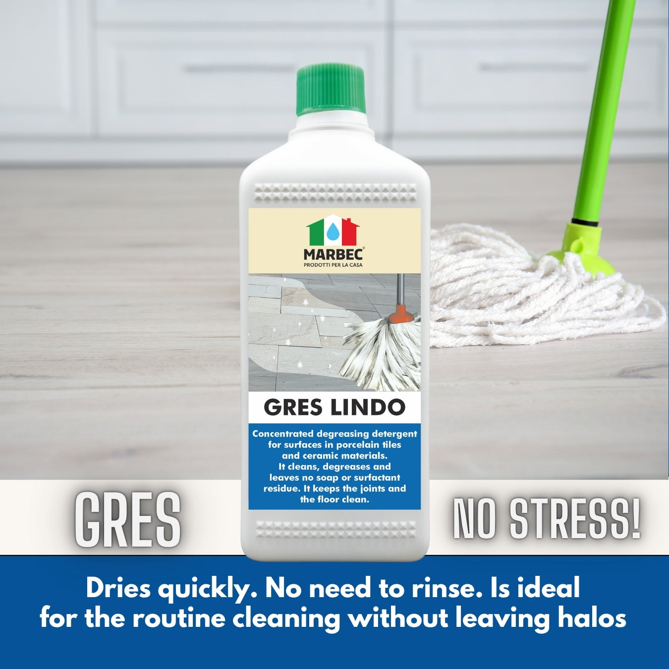 Detergente per gres porcellanato GRES LINDO   1LTx6Pz