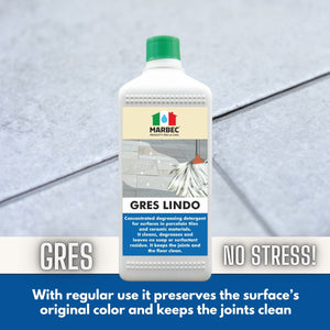 Detergente per gres porcellanato GRES LINDO   1LTx6Pz