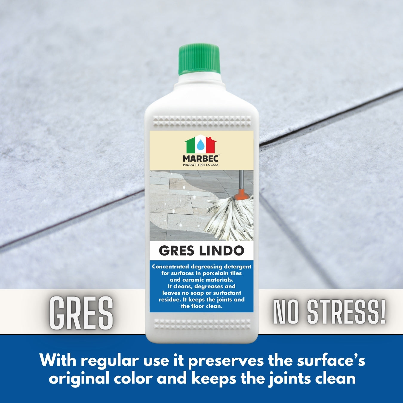 Detergente per gres porcellanato GRES LINDO   5LT