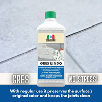 Detergente per gres porcellanato GRES LINDO   1LT + Tampone in Melamina