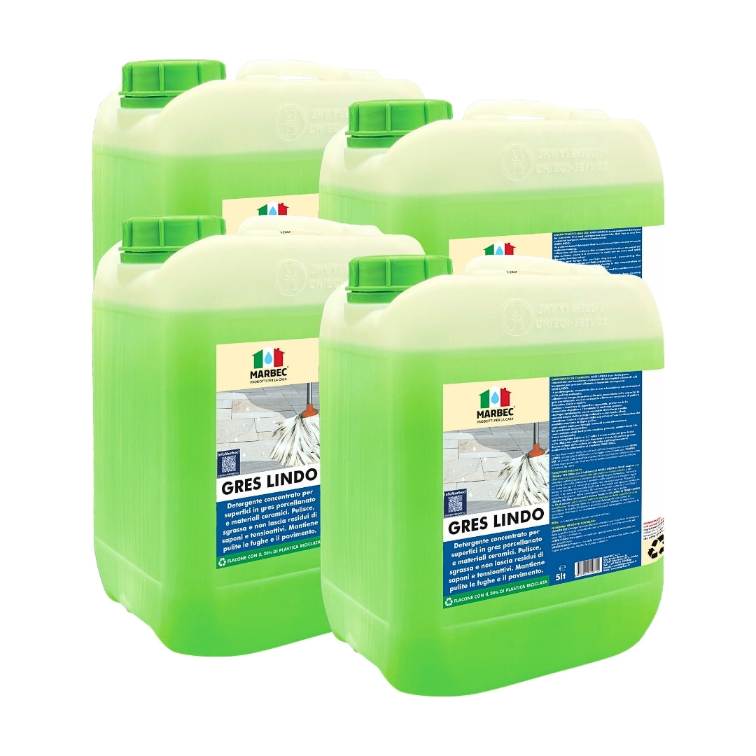 Detergente per gres porcellanato GRES LINDO   5LTx4Pz