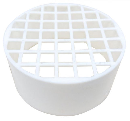 GRIGLIA ASPIRAZIONE D.80 PLASTICA PPS BIANCA