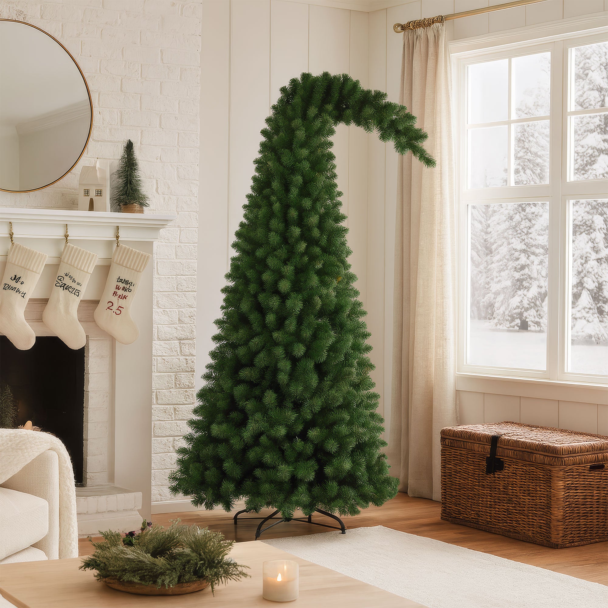 Grinch - Albero di Natale Tradizionale in PVC Ø99x210H, 1093 Punte