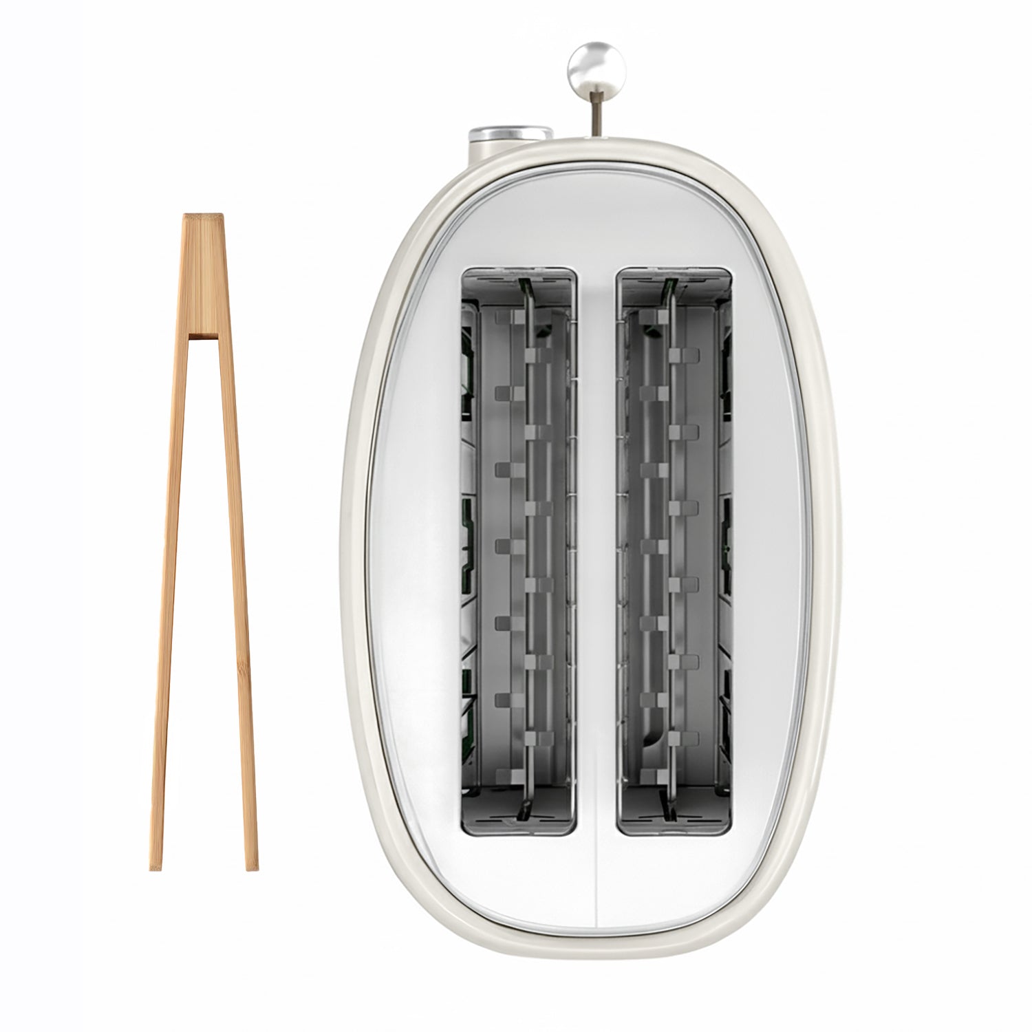GRS8 Tostapane vintage, 2 fessure, 6 livelli di potenza, 850 W, beige