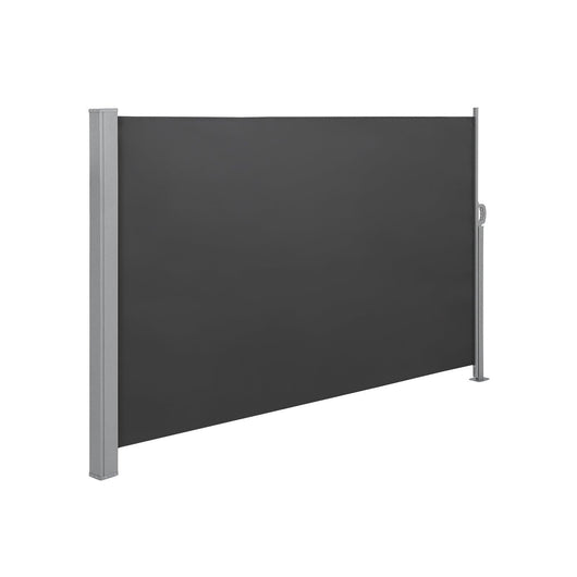 Tenda laterale per protezione privacy da balcone e terrazzo 180 x 300 cm (h x l) grigio scuro antracite 12_0001841