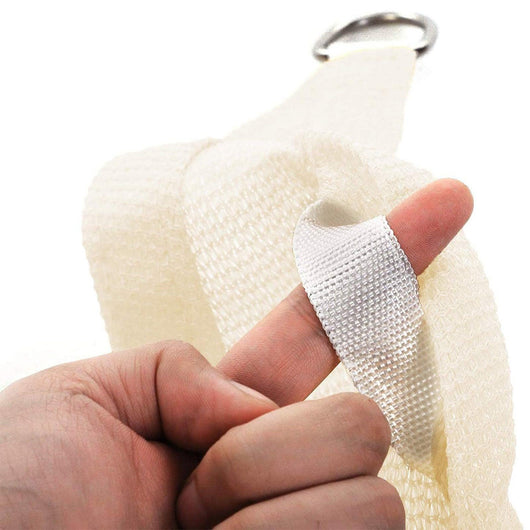 Vela ombreggiante in HDPE protezione solare anti UV traspirante per il giardino il balcone traspirante permeabile all'acqua 3 x 4 m beige 12_0001736