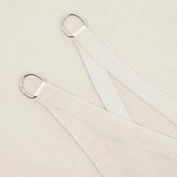 Vela ombreggiante in HDPE protezione solare anti UV traspirante per il giardino il balcone traspirante permeabile all'acqua 3 x 4 m beige 12_0001736