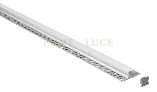 GSTP150- PROFILO IN ALLUMINIO A SCOMPARSA PER CARTONGESSO COLORE GRIGIO PIU DIFFUSORE MT2