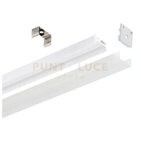 GSTP181- PROFILO IN ALLUMINIO A PARETE/SOFFITTO COLORE BIANCO PIU DIFFUSORE MT2 L.2,75CM