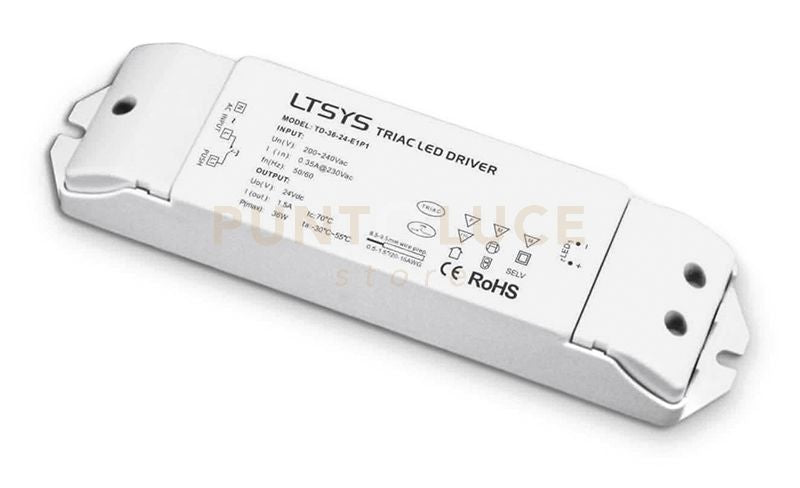 GSTT16- ALIMENTATORE DIMMERABILE IP20 PER STRISCE LED 24V 36W