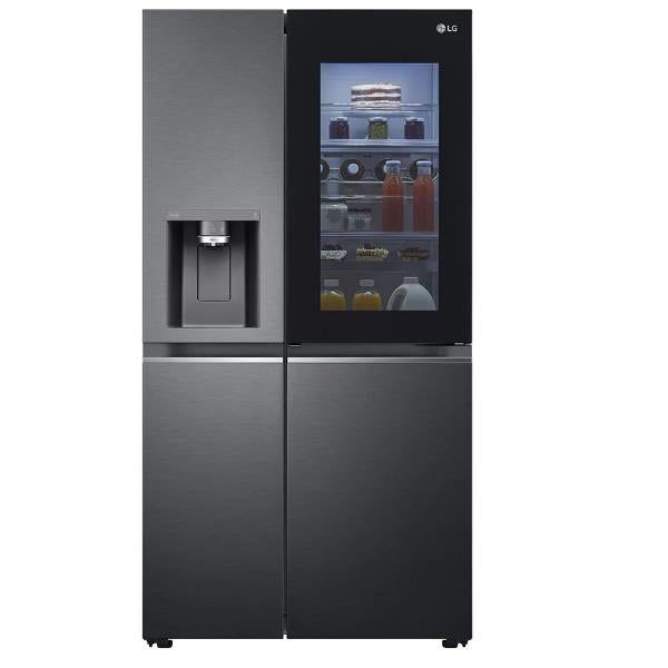 Frigorifero Side by Side LG GSXV91MCAE 635 Litri Classe E (A179xL91,3xP73,5) Wi-Fi con SmartThinq Nero