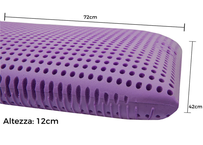 Guanciale Cuscino Letto Memory Anallergico Traspirante Sensation Lavanda