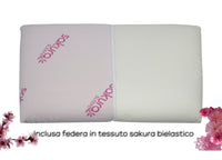 Guanciale Cuscino Letto 42x72 cm Memory Anallergico Traspirante Sakura