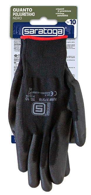 GUANTI POLIURETANO NERO MAW 37518 - SARATOGA - TAGLIA 10